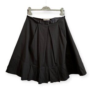 Prada A‎ line Black Cotton Skirt, Size 46 Italy/L, Never worn
